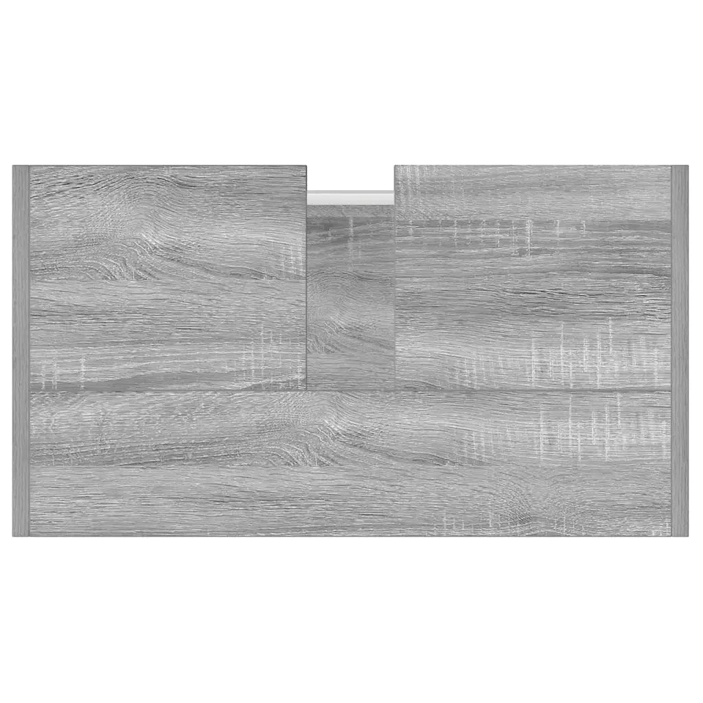 Armadietto Bagno Grigio Sonoma 60x33x60 cm in Legno Multistrato cod mxl 24851