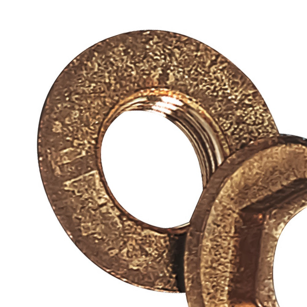 Controdado con rosetta in ottone nudo