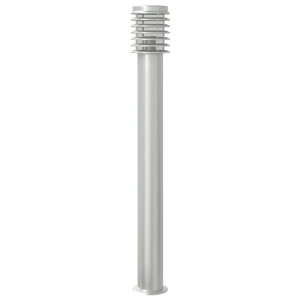 Lampada da Terra per Esterni Argento 110 cm in Acciaio Inox CFW3707246