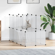 Gabbia per Piccoli Animali Trasparente 142x74x93cm PP e Acciaio cod mxl 42796