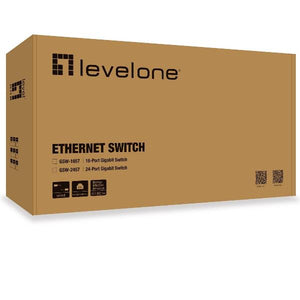 Levelone gsw-2457 switch di rete non gestito gigabit ethernet (10/100/1000) nero