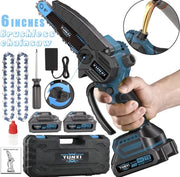 MOTOSEGA YUNXY A BATTERIA  CON KIT RICAMBI