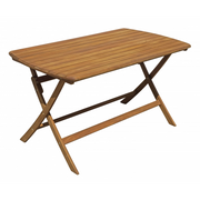 Tavolo Castiglione In Acacia Pieghevole 140X80 Moia