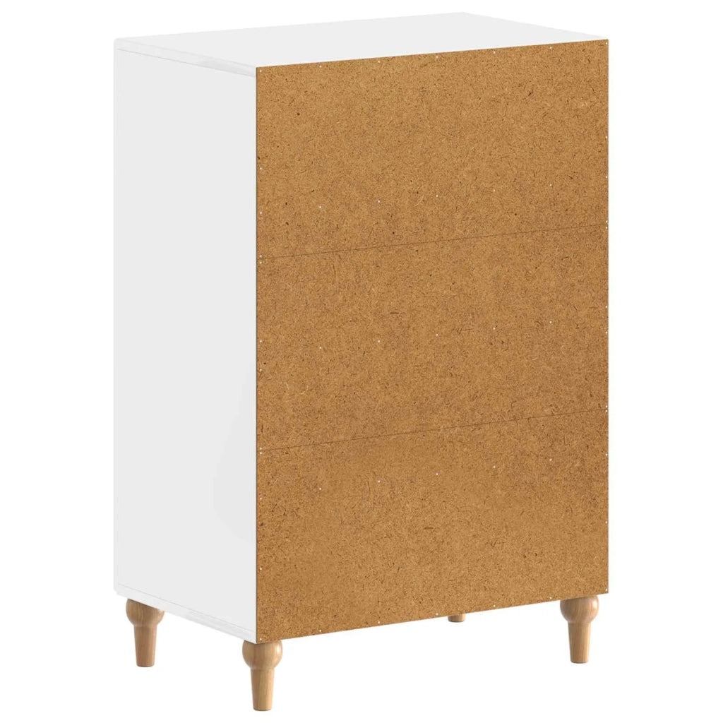 Mobile per scarpe ALKMAAR 59,5 x 39,5 x 90 cm Bianco Lucido 896209