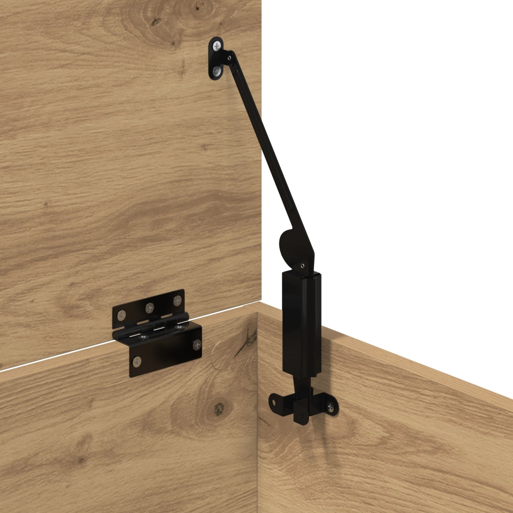 Scatola di stoccaggio  con coperchio Rovere Artigianale 100x42x46 cm Legno ingegnerizzato