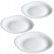 Set di 3 piatti piani KADAX da 28 cm, colore bianco.