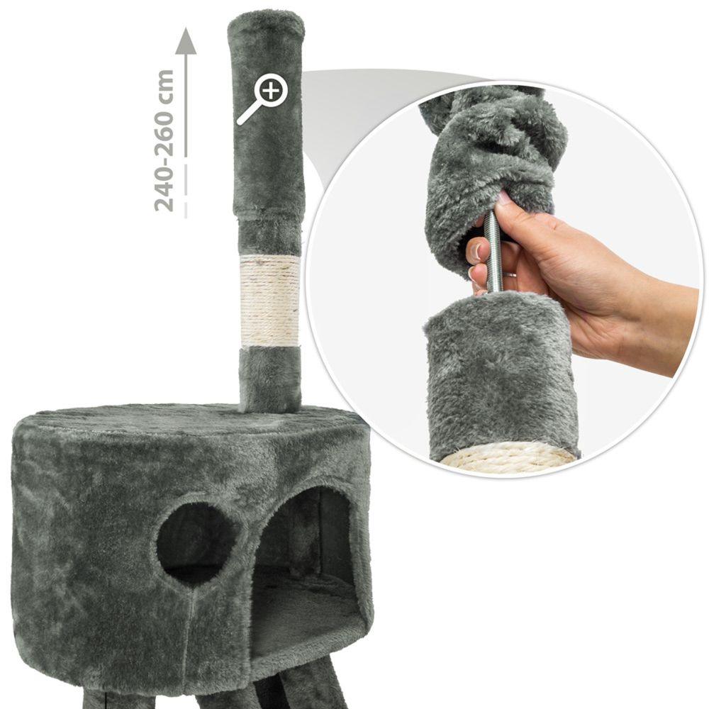 Tiragraffi per gatti 260 cm grigio 3708094