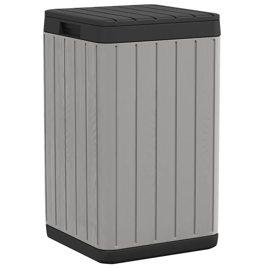 Cestino per Rifiuti da Esterno Grigio 38x38x65 cm in PP CFW5692732