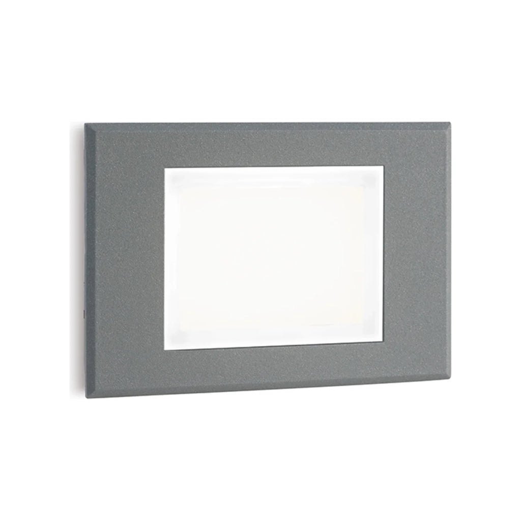 Segnapasso In Alluminio Grigio Led 3 W 300 Lm 3000K Spina