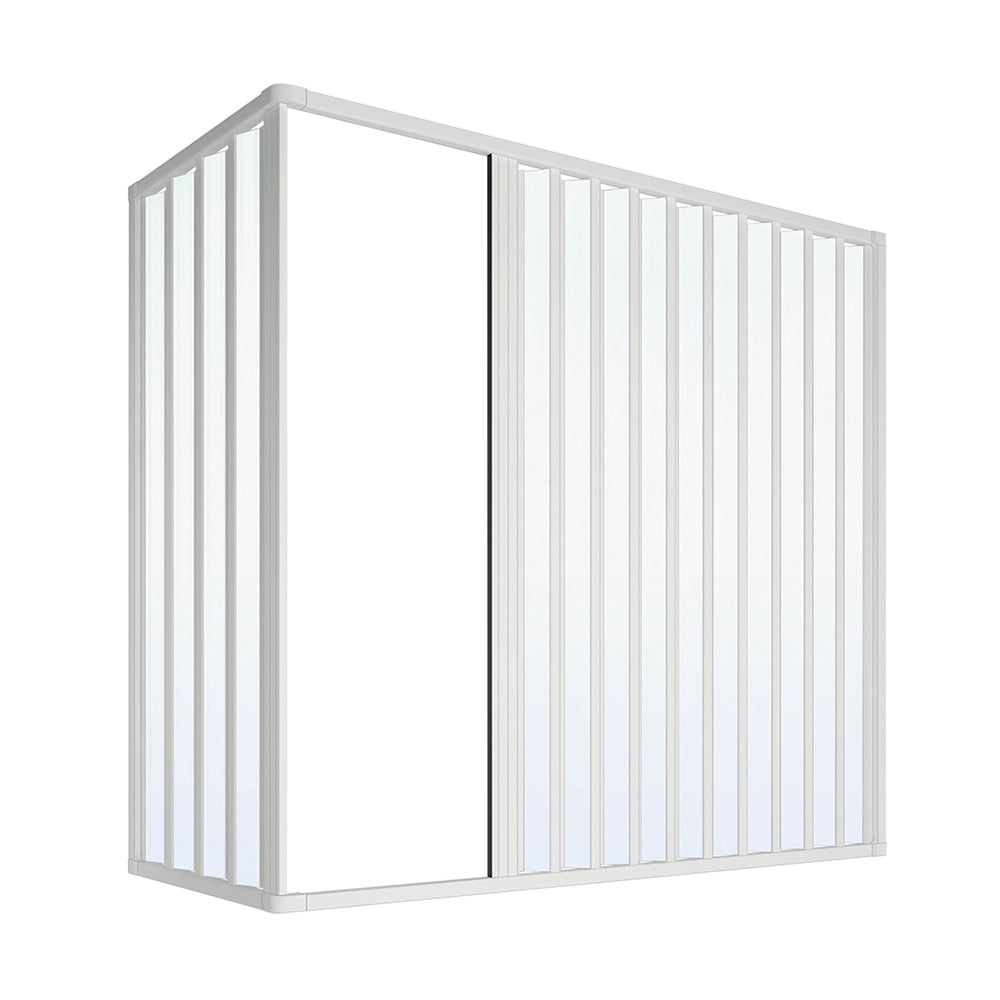 Box vasca angolare 70x160 a soffietto in PVC con apertura centrale Teti