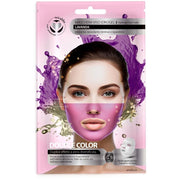 Trade Shop - Maschera Viso Idrogel Biocolor Lavanda Lenitiva Rassoda Idrata Ripara Duplice Effetto -