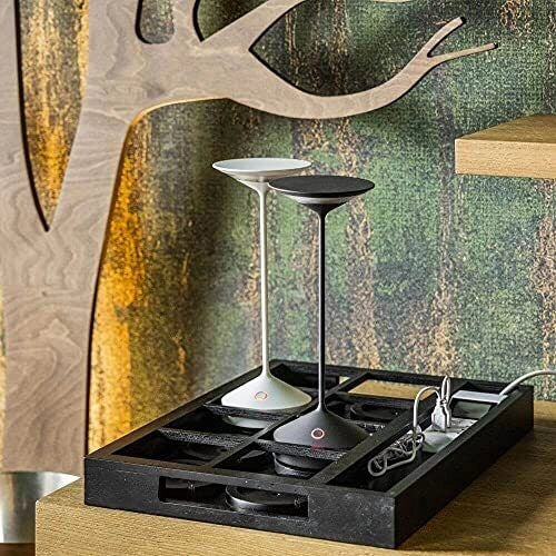 AB+ 9105517001 Tempo Lampada da tavolo portatile LED ricaricabile USB dimmerabile IP54 autonomia 10 ore colore Corten Bronzo