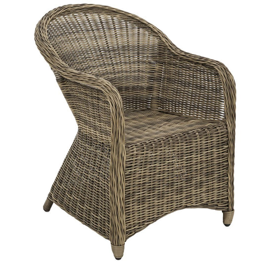 Poltrona da giardino di lusso con mobili in marrone naturale 2208157