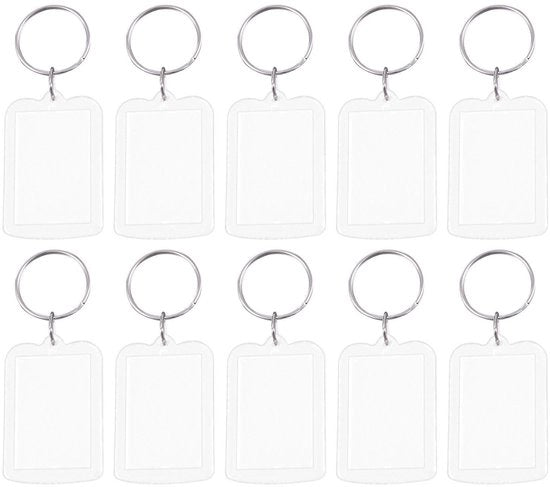 Fotolijst per 10 Stuks - Luce per Fotografie in Acrilato Transparente - Ornamenti Personalizzabili - Maniglie per Decorazioni - Adatte per Ricordi - Materiale Sostenibile