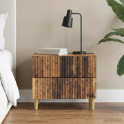 Armadio da Notte con cassetto Legno antico 62 x 34,5 x 48 cm 894553
