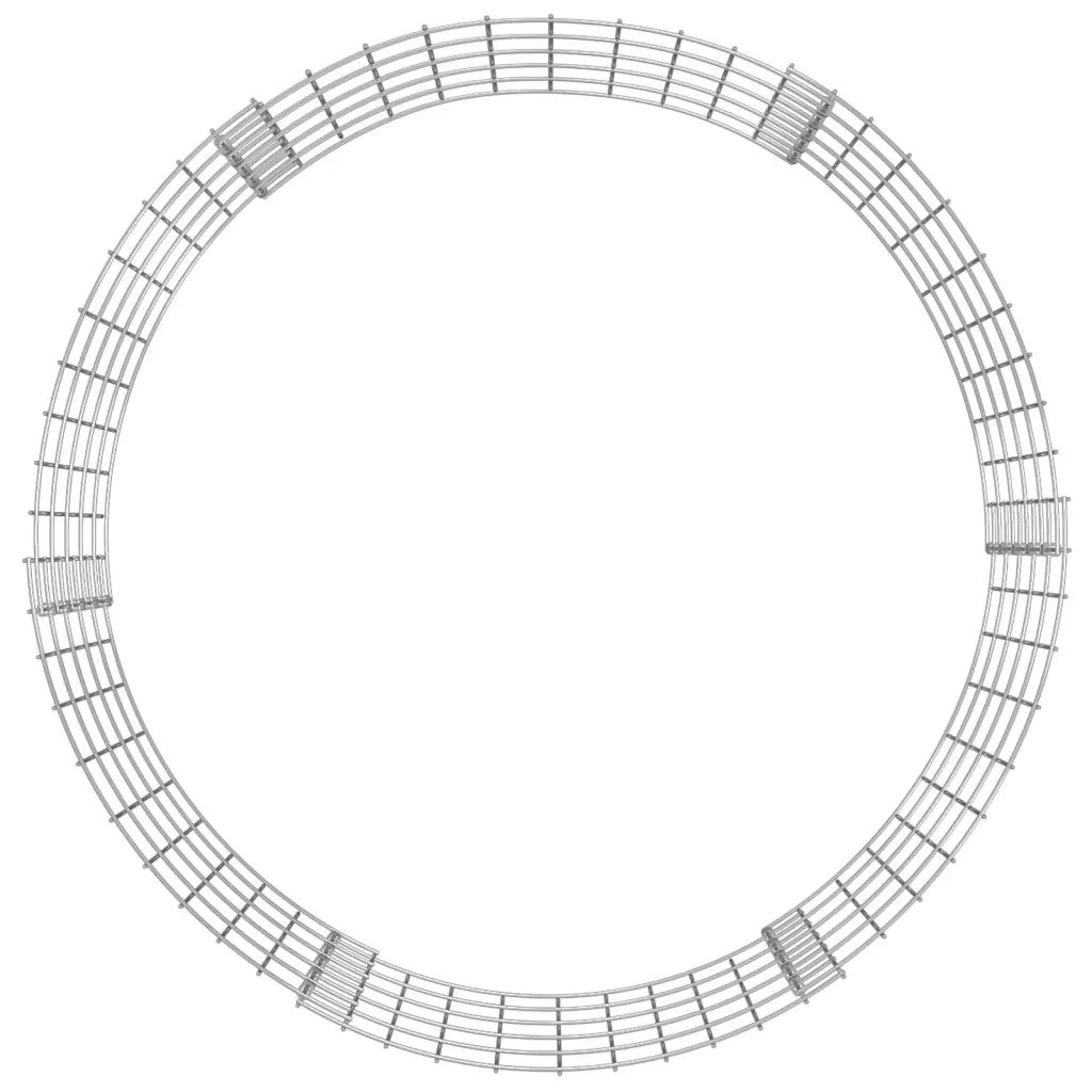 Compostiera da Giardino Ø100x50 cm in Acciaio Zincato 3115943