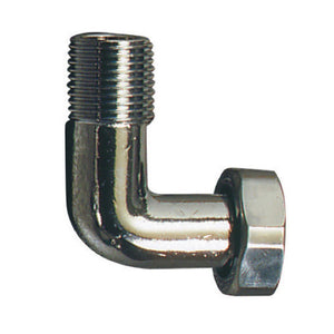 Raccordo curvo mf con calotta girevole 1/2"