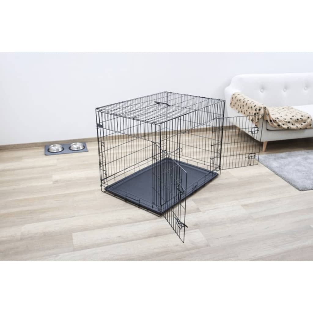 Kerbl Gabbia per Cani 92x63x74 cm Nera 442042