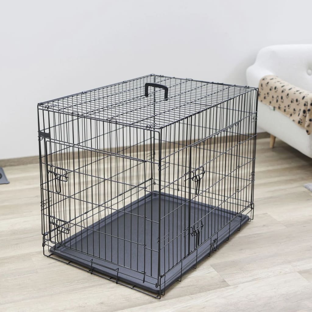 Kerbl Gabbia per Cani 92x63x74 cm Nera 442042