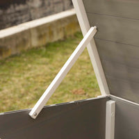 Kerbl Pollaio ECO Barney in Plastica 137x73x83 cm Grigio e Bianco 423474