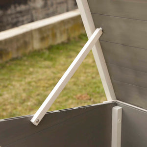 Kerbl Pollaio ECO Barney in Plastica 137x73x83 cm Grigio e Bianco 423474