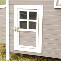 Kerbl Pollaio ECO Barney in Plastica 137x73x83 cm Grigio e Bianco 423474