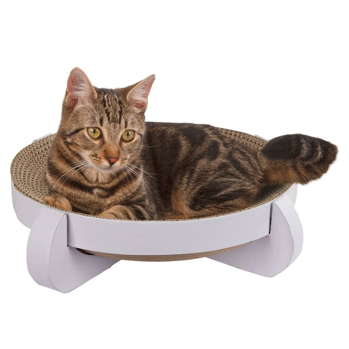 Kerbl Lettino Tiragraffi per Gatti Platinum 35x35x10 cm Bianco 445268