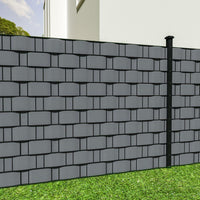 Schermo privacy Pellicola frangivento anti-peepers schermo per recinzione PVC grigio 70 m 2208212