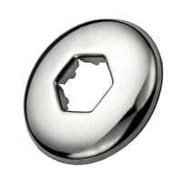 Rosetta esagonale in ottone cromato