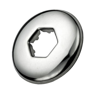 Rosetta esagonale in ottone cromato