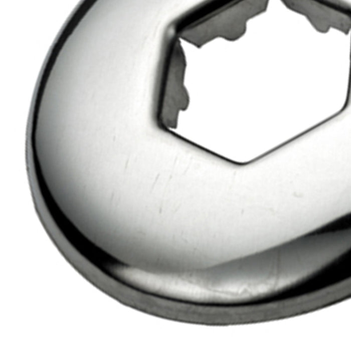 Rosetta esagonale in ottone cromato