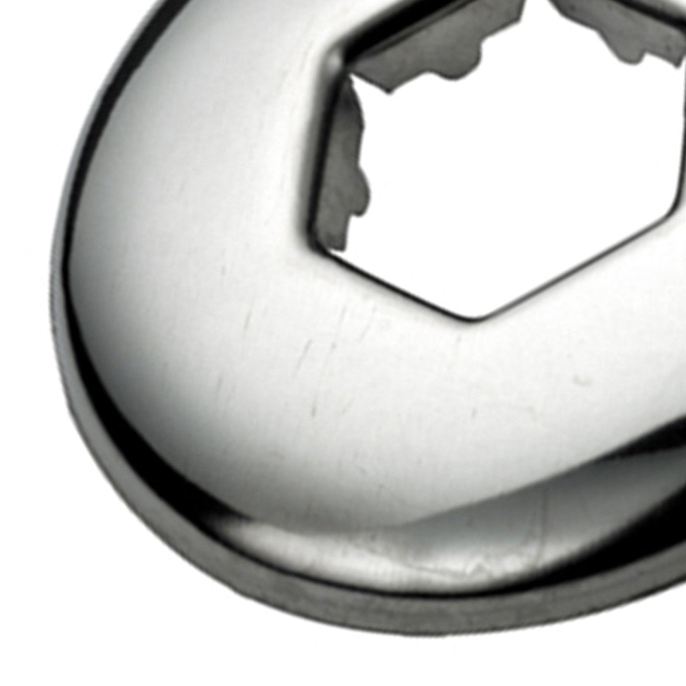 Rosetta esagonale in ottone cromato