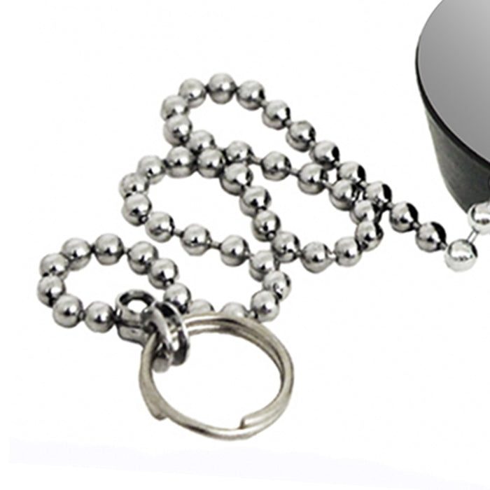 Tappo con catena e placca inox