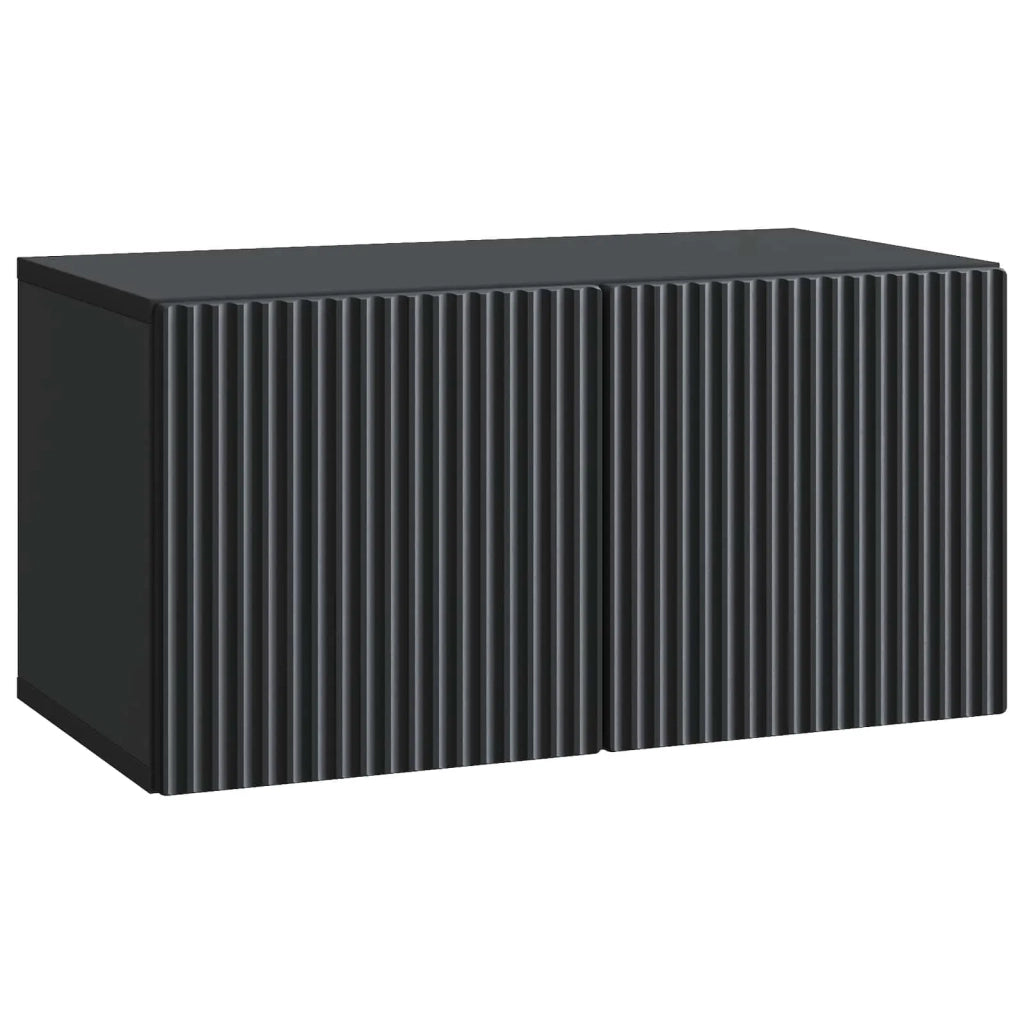 Mobile Porta TV da Muro Nero 59,5 x 31 x 30 cm 898536