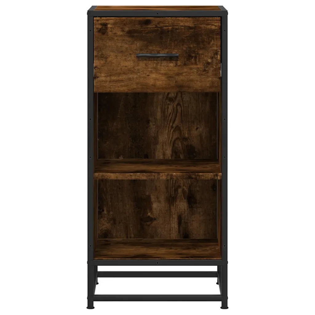 Credenza Rovere Fumo 35,5x35x76 cm in Truciolato 848956