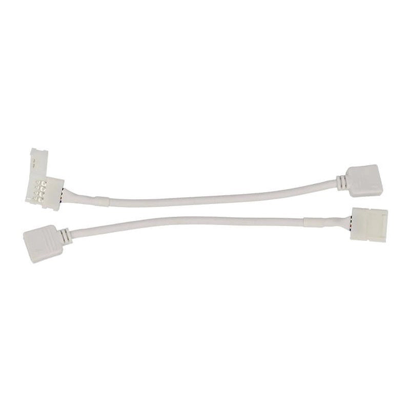 2 PZ Connettori Femmine 4 Buchi Morsetto 10mm RGB per Chiusura Striscia Bobina LED