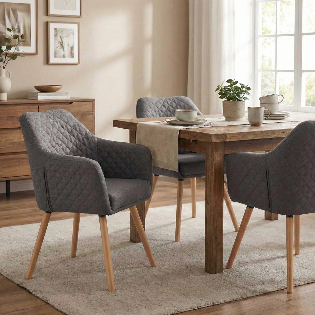 Sedia per sala da pranzo Gent tessuto naturale 3
