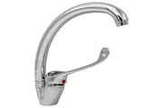 Miscelatore canna alta con leva clinica, canna girevole