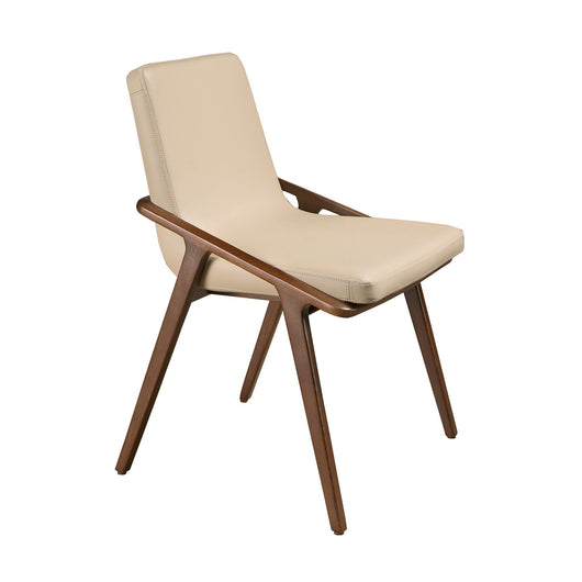 Sedia in ecopelle visone