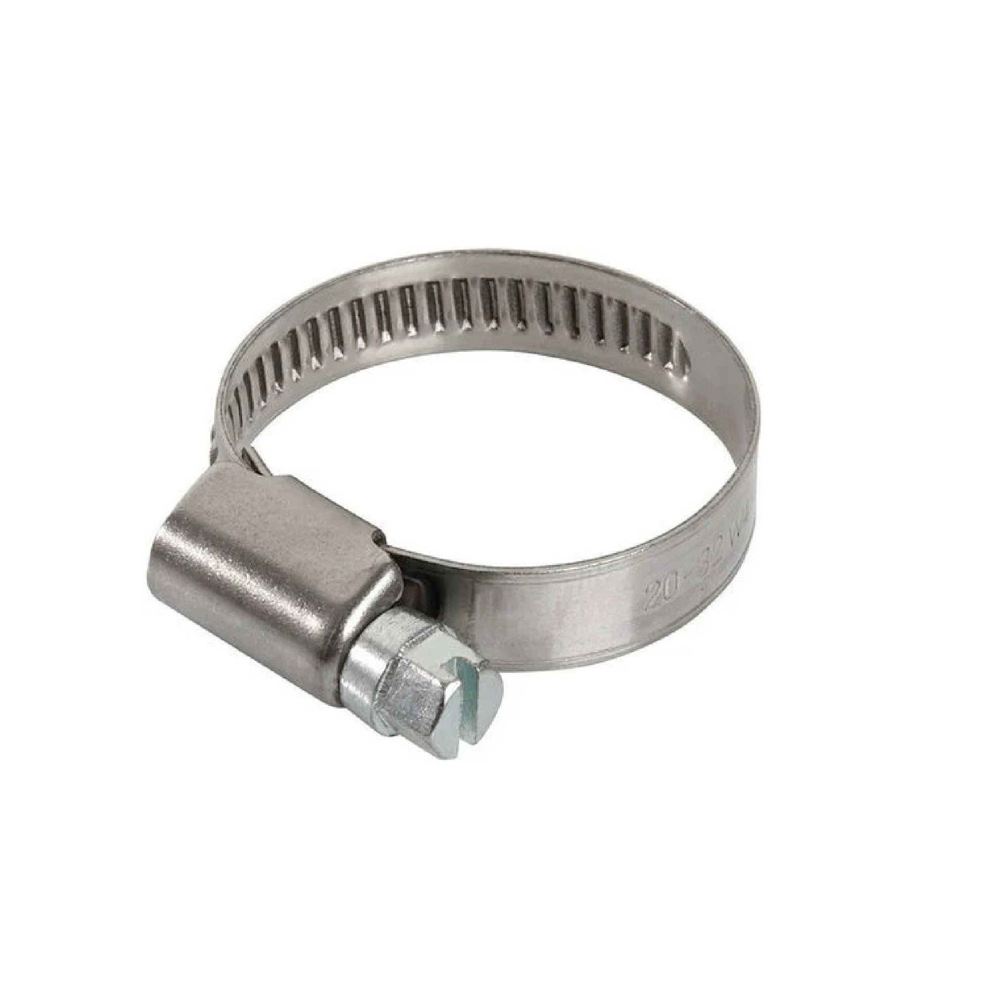 Fascetta stringitubo SERFLEX nastro 9mm acciaio bordi rialzati tondi+misure Ø 32 - 50