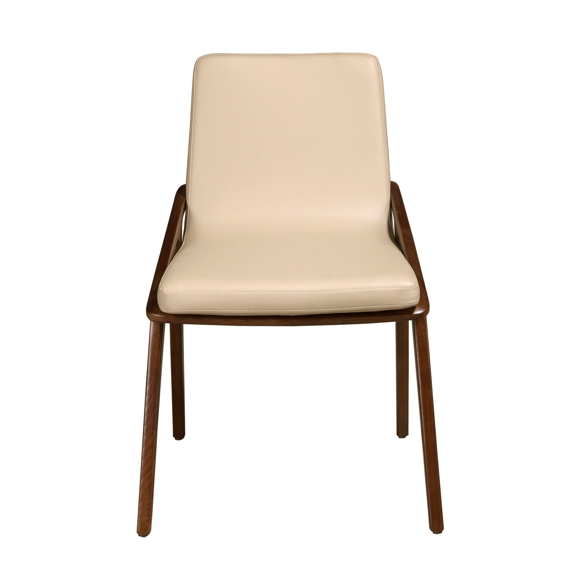 Sedia in ecopelle visone