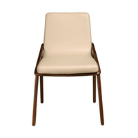 Sedia in ecopelle visone