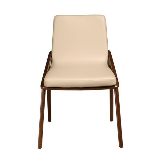 Sedia in ecopelle visone