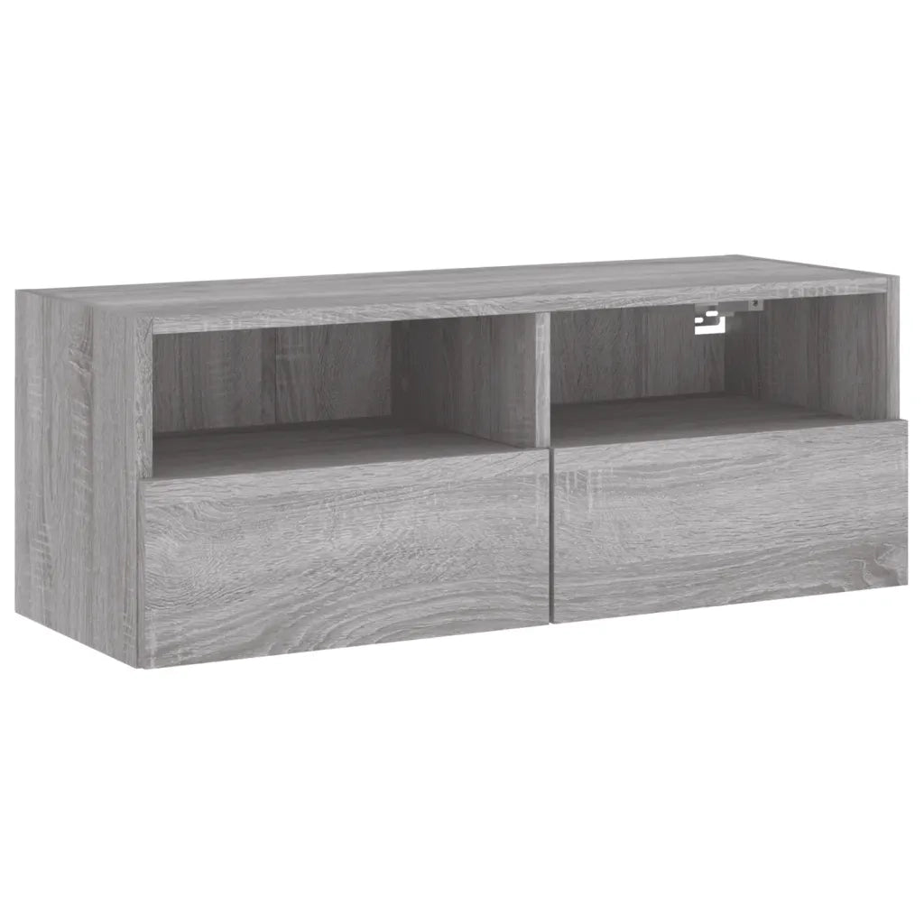 Mobile TV a Parete | Armadietto TV | Mobile Porta TV Grigio Sonoma 80x30x30 cm Legno Multistrato