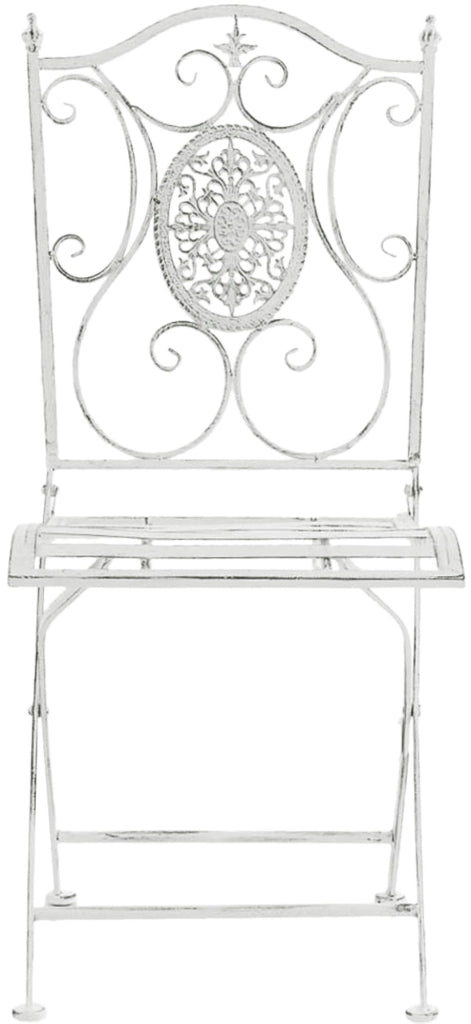 Sedia in Ferro da Giardino Sibell bianco antico