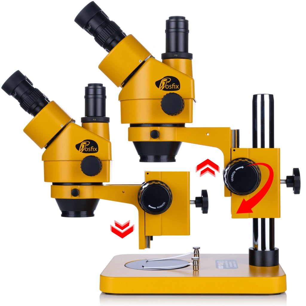 Microscopio Trinoculare Professionale Mercury S MSMS-T-PS1-O – Zoom 7-45x | Sistema Ottico Greenough | Serie Orange