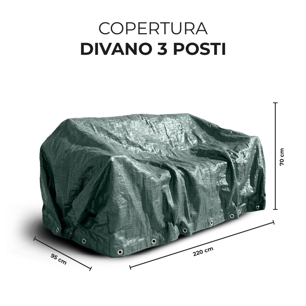 Telo Copertura Impermeabile per Arredo Giardino e Barbecue – Protezione Universale Cover Anti Pioggia UV Polvere per Tavoli, Sedie, Divani, ,lettino prendisole, Ombrelloni e BBQ Modello 9