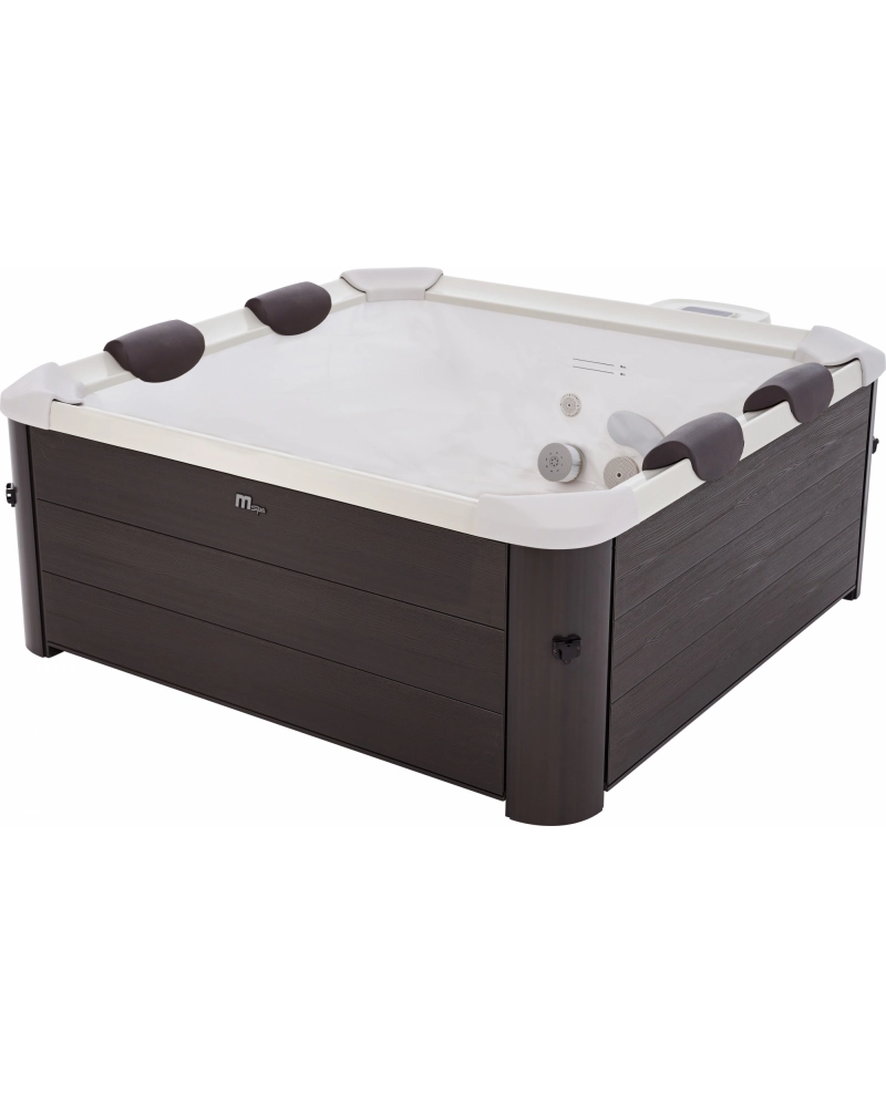 Minipiscina idromassaggio rigida da esterno, 6 sedute rettangolare 160x160x65cm Mspa Tribeca