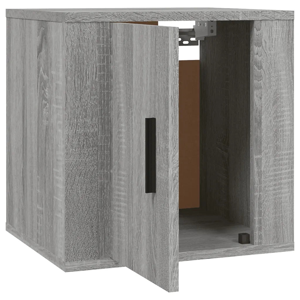 Mobili Porta TV a Parete 2 pz Grigio Sonoma 40x34,5x40 cm