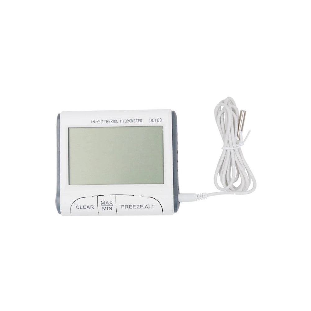 Trade Shop - Termometro Igrometro Digitale Temperatura Umidita' Casa Ufficio Dc103 Con Sonda -